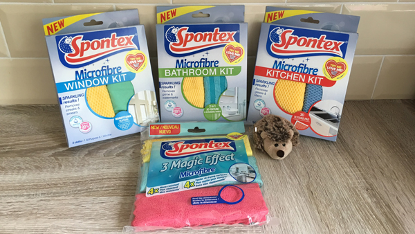 Spontex Microfibre Bathroom Kit